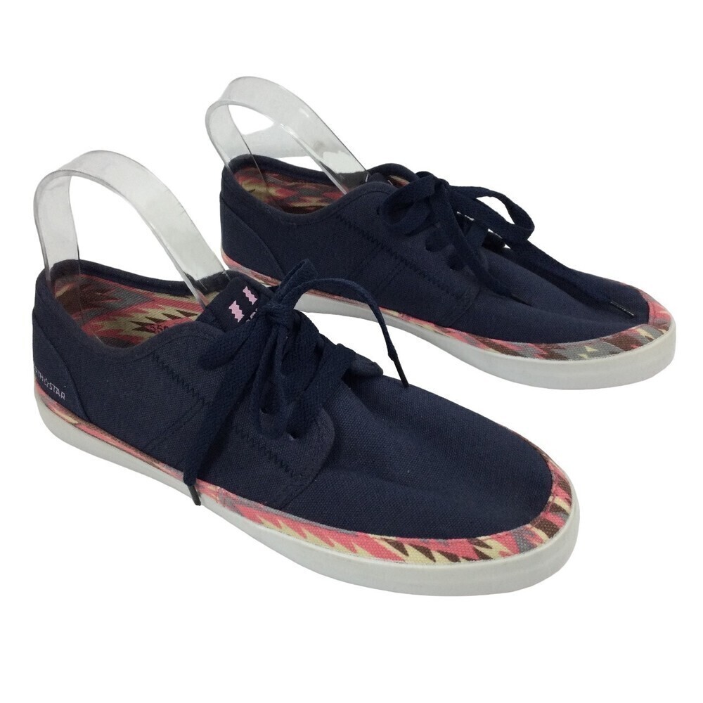 North Star Navy Blue Canvas Royal Casual Sneaker Shoes Size 7 US 559-9045-7